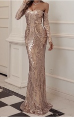 Long evening dresses - the type you see in Bond films