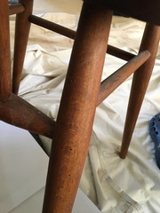 Woodworm in chairs
