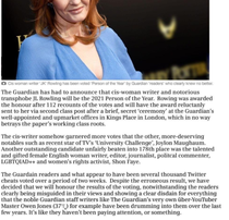 JK Rowling featured in Guardian person of the year