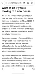 Moving house - schools are full