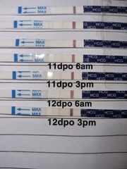 9dpo and 10dpo so faint? Dunno what to think?