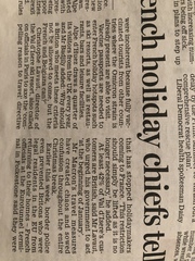 Has anyone tried to get to France in the last few weeks?