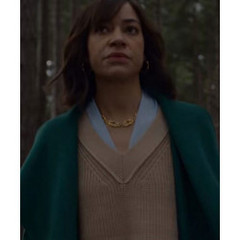 Cush Jumbos green coat in Stay Close.