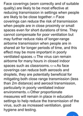 Masks in classrooms secondary