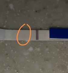Faint positive/evap?