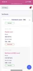 Can anyone tell me what my blood test results mean please?