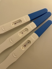 Positive pregnancy test after the time frame