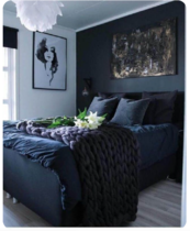 Master bedroom, struggling to design around blue bed? Pics!