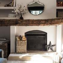 What to put in fake fireplace?