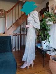 Please style my wedding dress? I have photos of me in it!