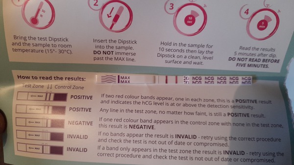 I can see definitely see two line, but still doubting myself