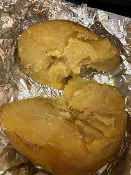 Slow cooker jacket potatoes - they went nasty!