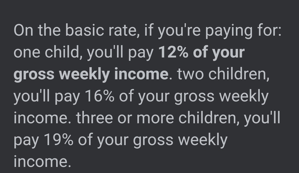 Child maintenance