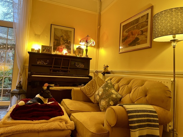 Same colour walls and sofas??