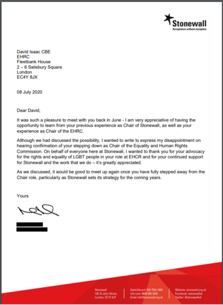 Stonewall taking the EHRC to the UN