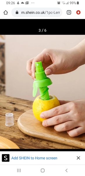How is the lemon served at the table?