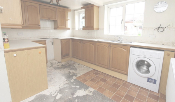 99% damp reading in kitchen floor