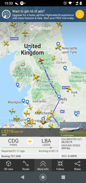 Flightradar 24 storm watchers #2