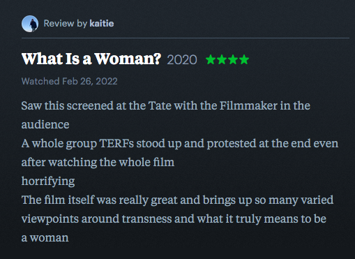 What is a woman at the Tate