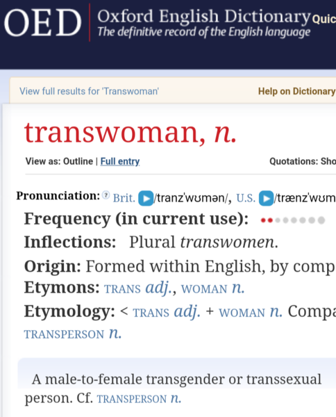 What is the biological definition of a woman (and man)?
