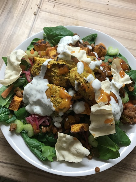 What is in your "massive salad" ?