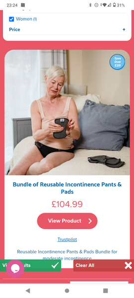 Period Pants for 'children' using a photo of boys - WTF?!