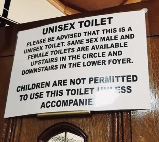 Unisex toilets, I just don’t want to see men piss