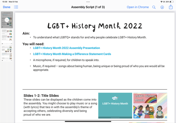 4 year old assembly “girls can be boys”
