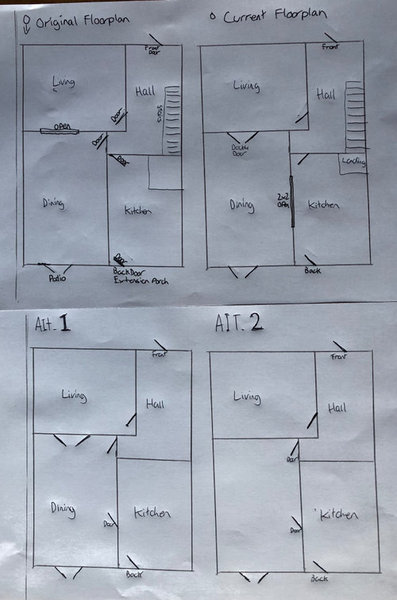 Kitchen Doorway to Hall, compromise or not.