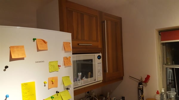 What microwave do people have inside a larder cupboard?