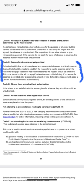 Unauthorised absences.. please help