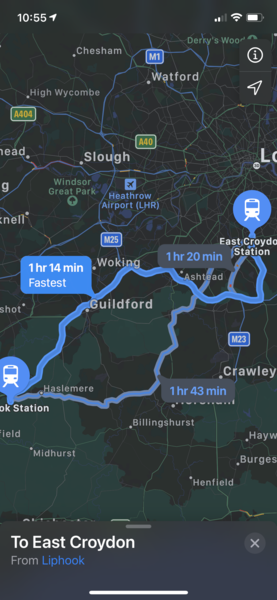 Best driving/train combo to get to East Croydon from south!