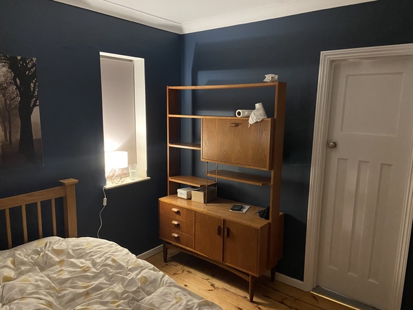 Dark blue for living room