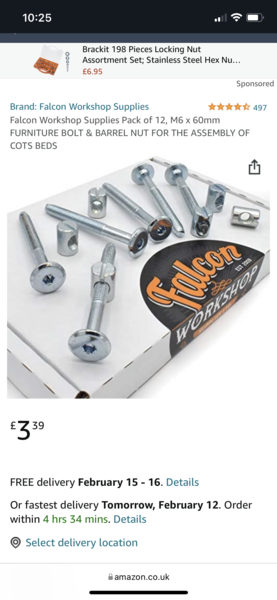 Cot assembly help