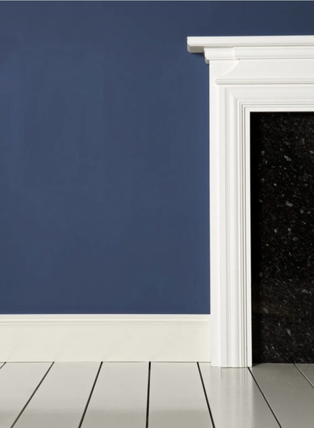 Dark blue for living room