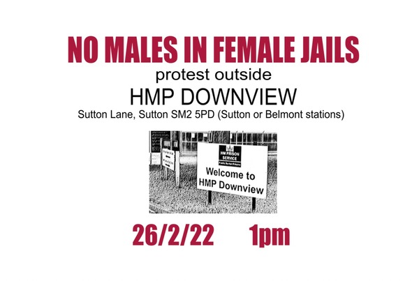 The next No Males in Female Jails protest