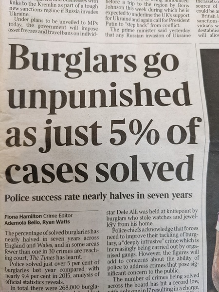 Thread to keep track of people questioned by police for thought crime