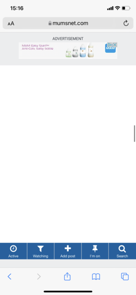 Can't scroll past some adverts