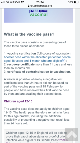 France travel, no booster