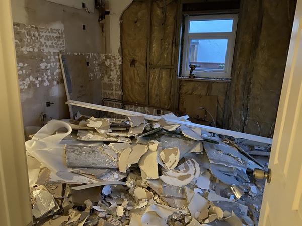 Kitchen is being delivered today - chaos!