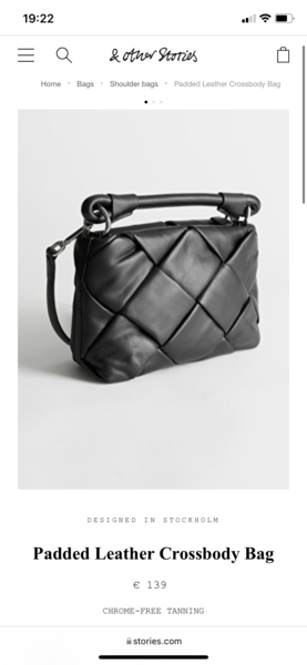 Black leather crosssbody/silver hardware