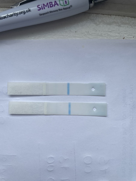 Line eyes and evap/faint positive