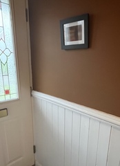 Two tone hallway ideas