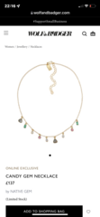 Helena Bonham Carter necklace in advert