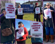 The next No Males in Female Jails protest