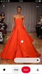 To ask where you got your colourful wedding dress?