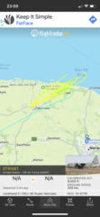 FlightRadar24 - high traffic following invasion