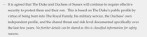 If you were as fearful for your family's safety as Harry is....