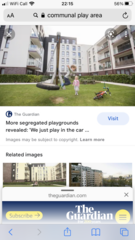 Can I use the playground of a council estate if we don't live there?