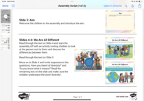 4 year old assembly “girls can be boys”